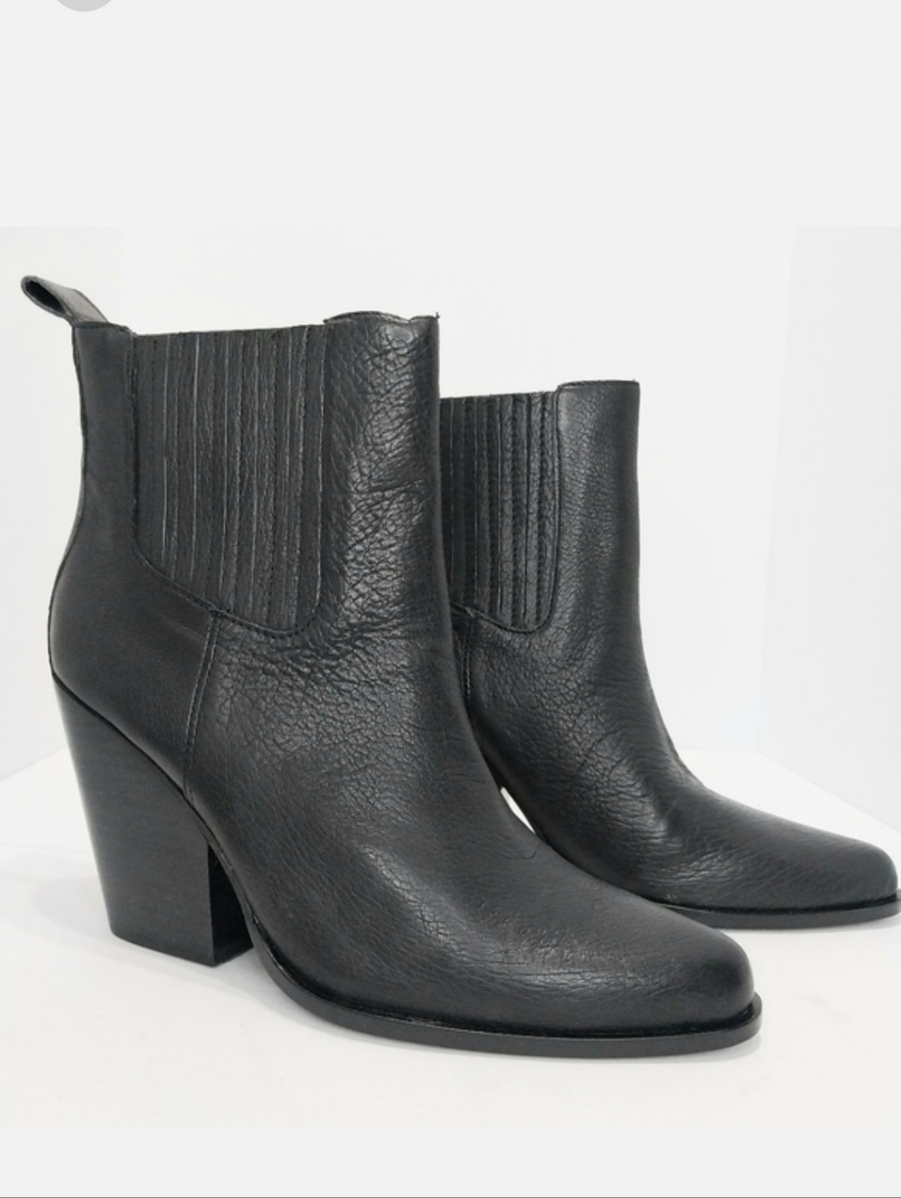 Rebel Wilson Lyla‎ Leather Ankle Boots, NEW, Size 10